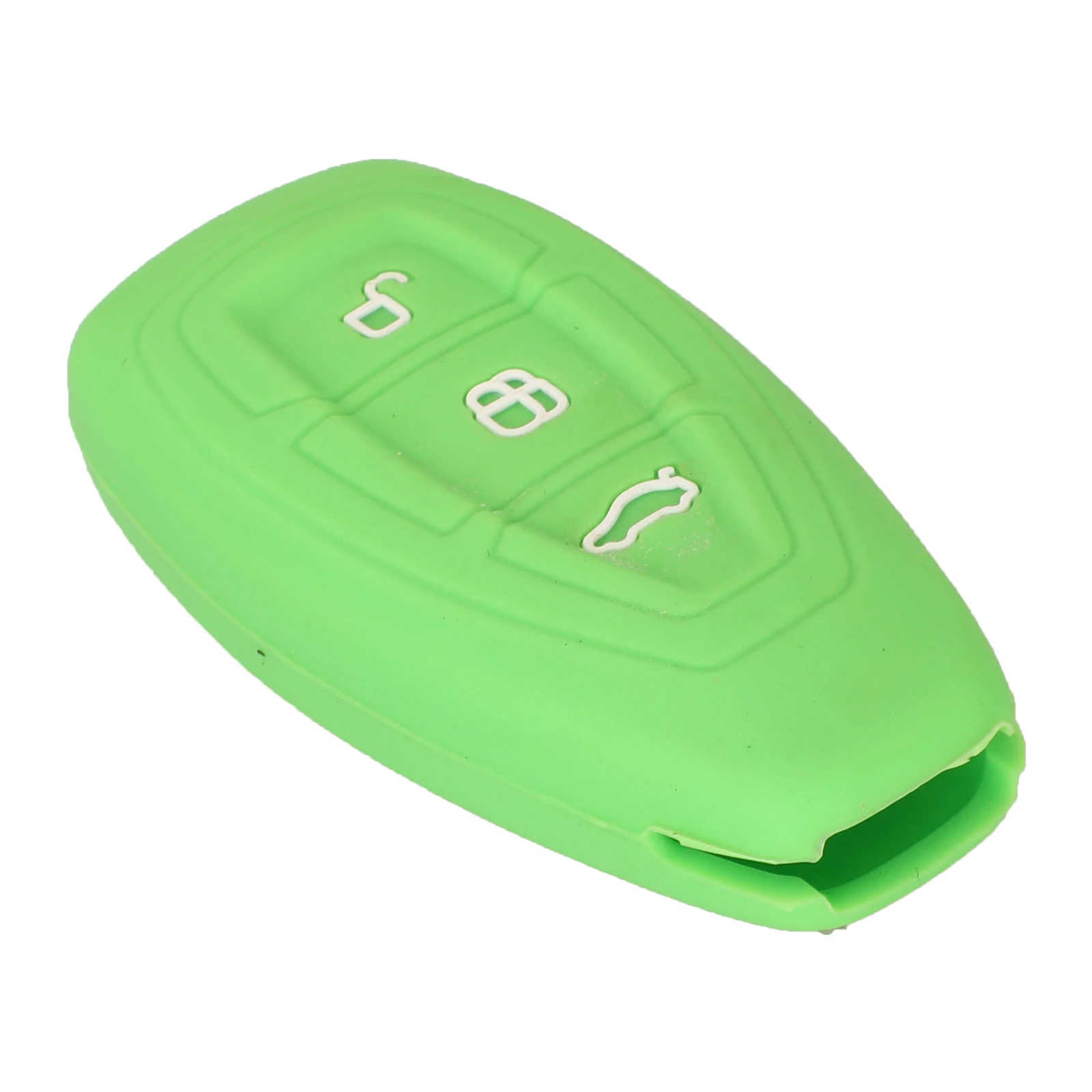 

kutery For Ford Fiesta Focus Mondeo Ecosport Kuga Focus ST Holder Remote 3 Buttons Coloful Silicone Smart Car Key Case Cover