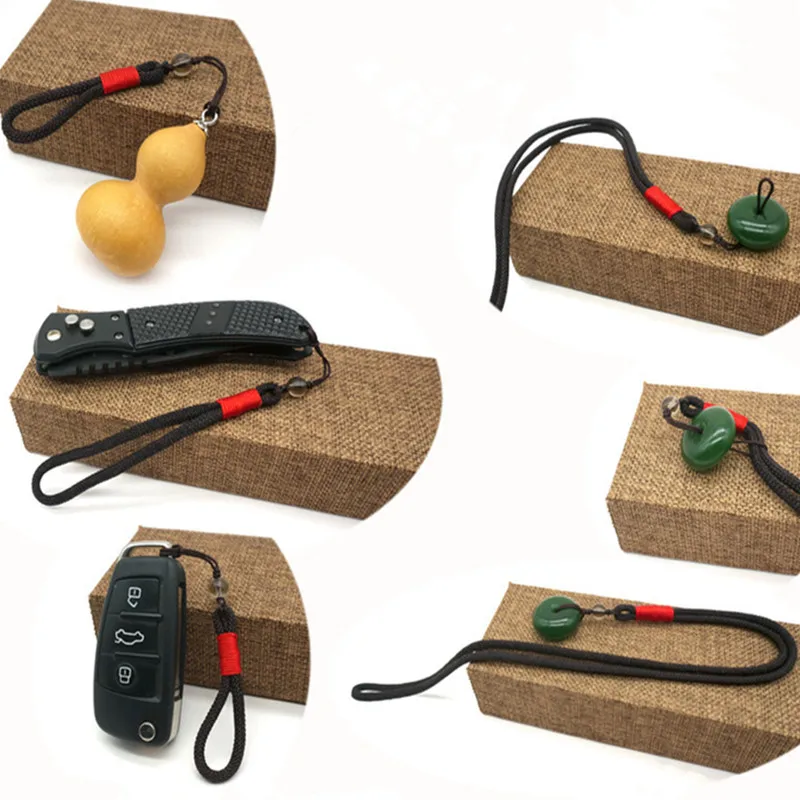 Ручная работа цветной шнурок для автомобильных ключей USB короткий шнур длинное