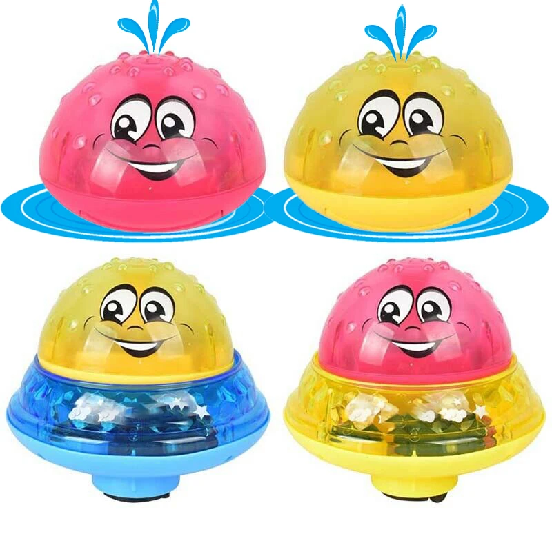 Игрушки для ванны в стиле НЛО вращающийся распылитель воды светильник кой душа