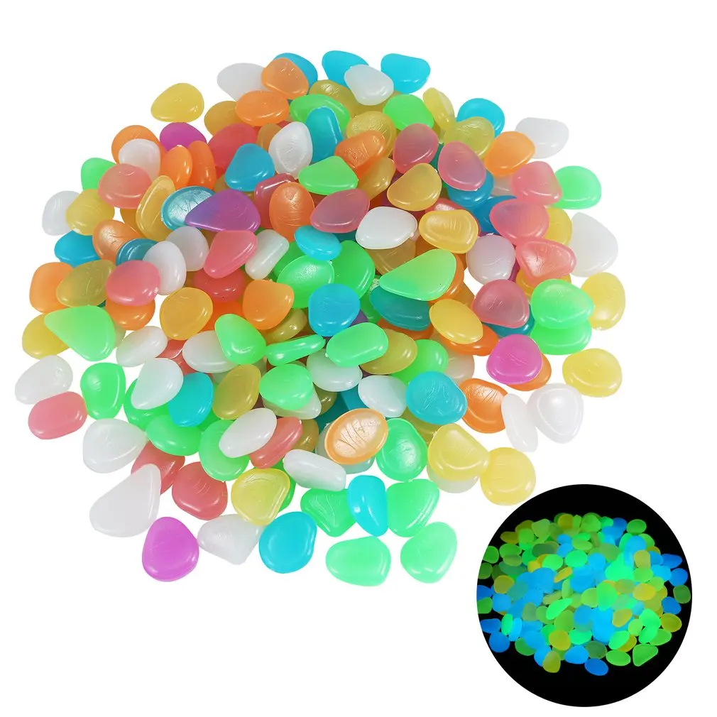 

Luminous Stone Luminous Colored Gemstones For Garden Decoration Fluorescent Aquarium Pebble Stone Garden Luminous Stone