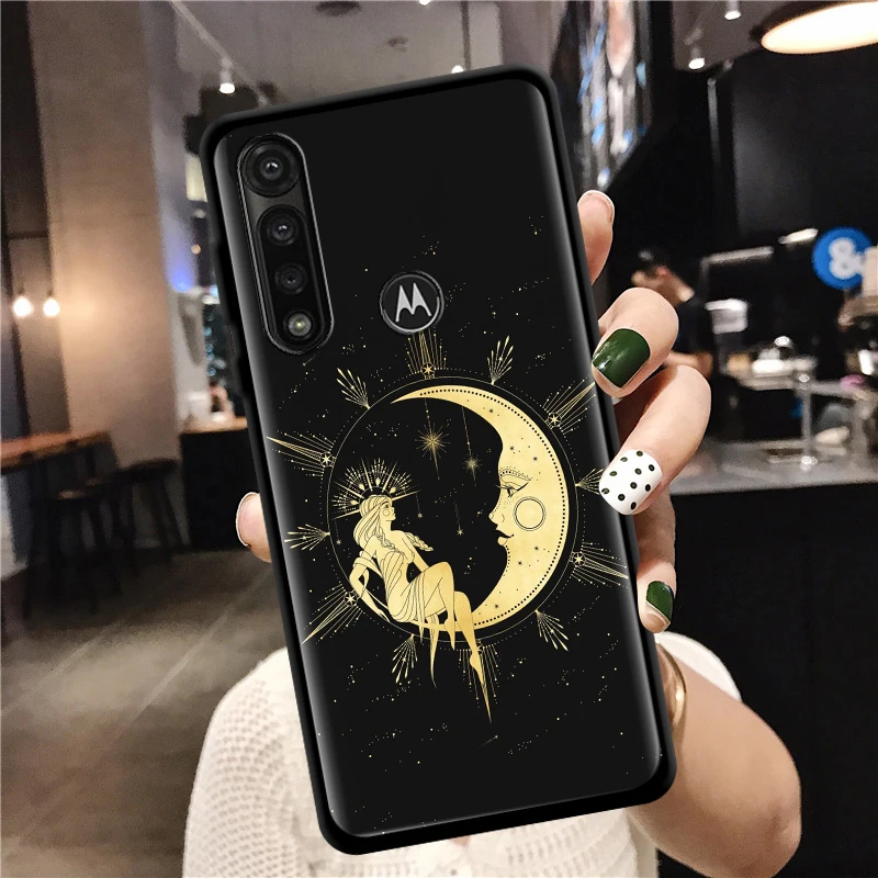 witches moon tarot mystery totem for moto g8 g9 play e7 plus power lite one fusion e6s edge g stylus phone case silicone shell free global shipping
