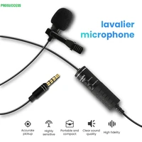 5 5m microphone clip on lavalier mini audio 3 5mm collar condenser lapel mic for recording canon ios phone dslr cameras