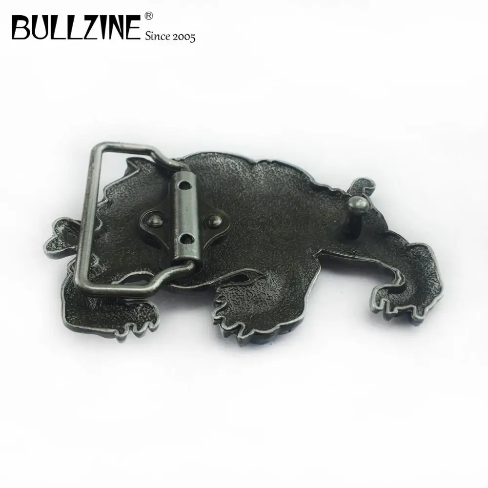 В Bullzine бульдог пряжки ремня с оловянной отделкой эмаль FP-02211 подходит для детей на