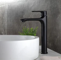 black matte faucet bathroom basin faucet basin paint single handle hot and cold faucet washroom tap