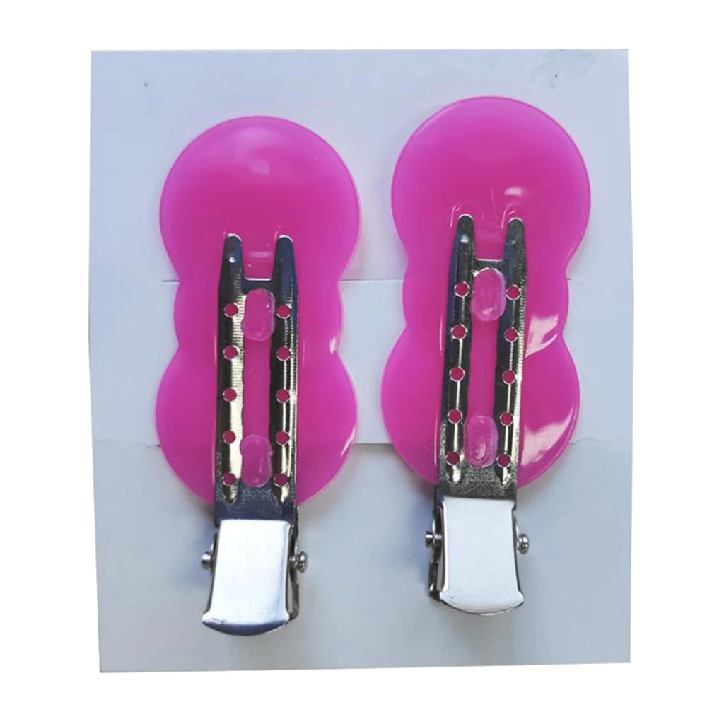 

No Hair Clips - 2 Pieces Rubber No Bend Hair Clips used For Stylists - for Makeup Application, Styling & Sectioning