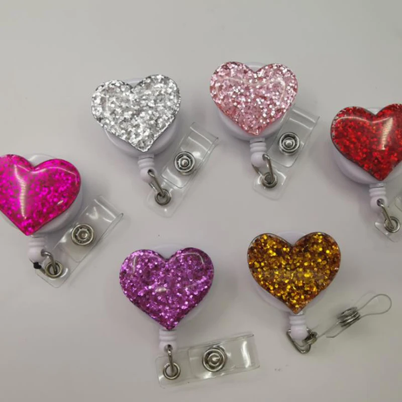 1 шт. выдвижной значок для медсестры с блестками|Бейджи и аксессуары| |