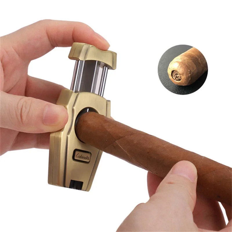 2021 Новый JIFENG Нержавеющая сталь золото сигары в режущее лезвие табака сигареты