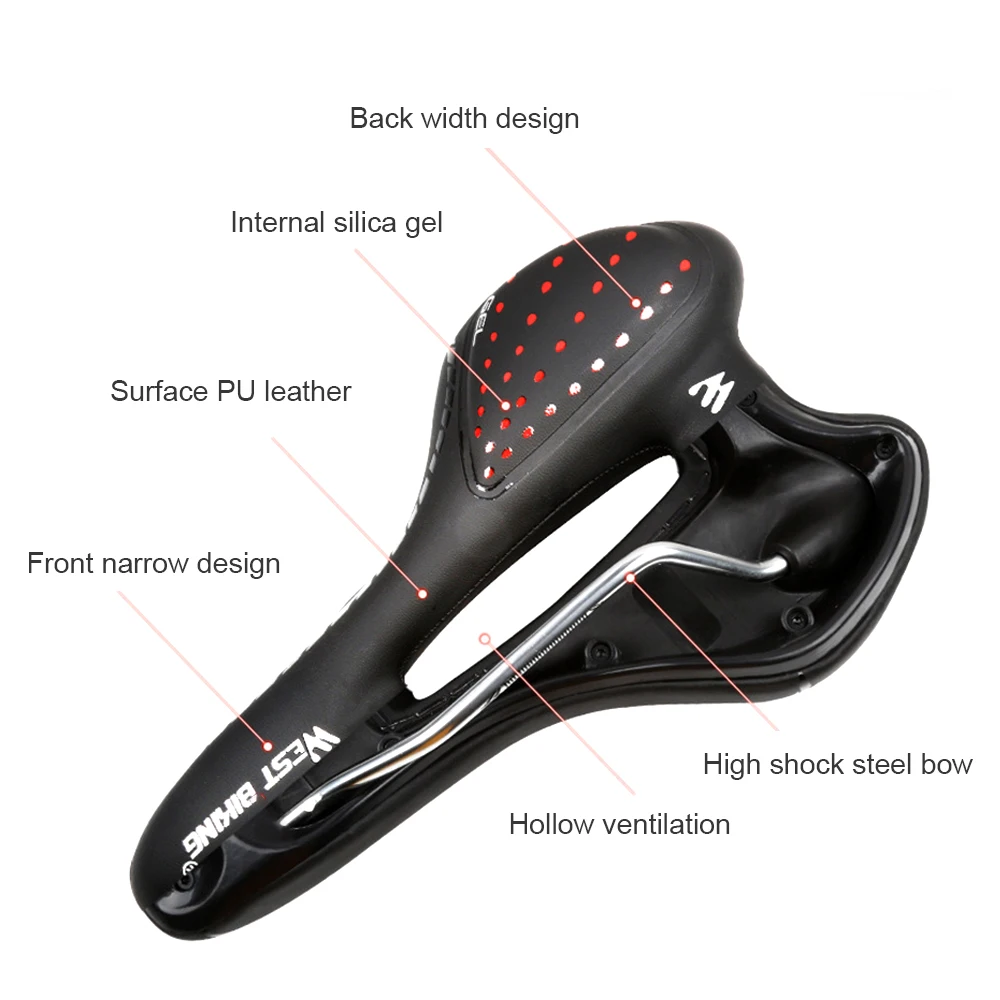MTB горный велосипед Велоспорт седло велосипеда утолщенной дополнительный