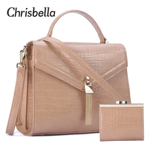 chrisbella fashion women handbags leather shoulder bags mini purse bag set large capacity pu leather crossbody bag female bolsos free global shipping