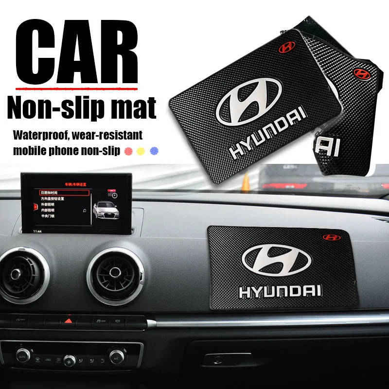 

1pcs Car Dashboard Non-slip Silicone Mobile Phone Holder Pad Car Decorative for Hyundai IX35 IX45 Elantra IX25 I30 Azera Creta