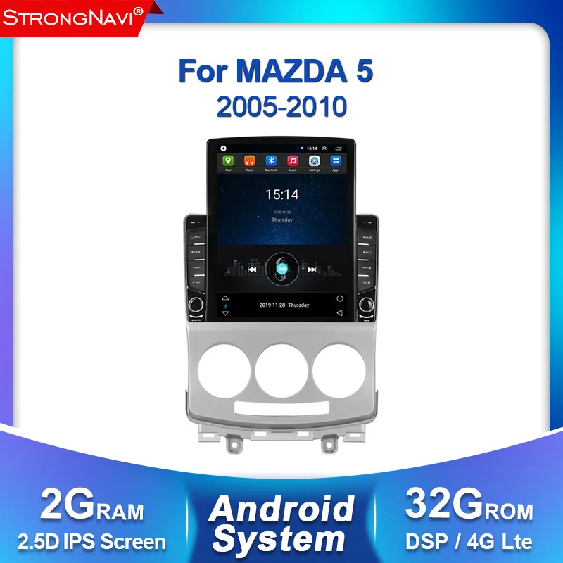 2G + 32G IPS Android 2din автомобильный DVD мультимедийный плеер для MAZDA 5 2005 2006 2007 2008 2009 2010