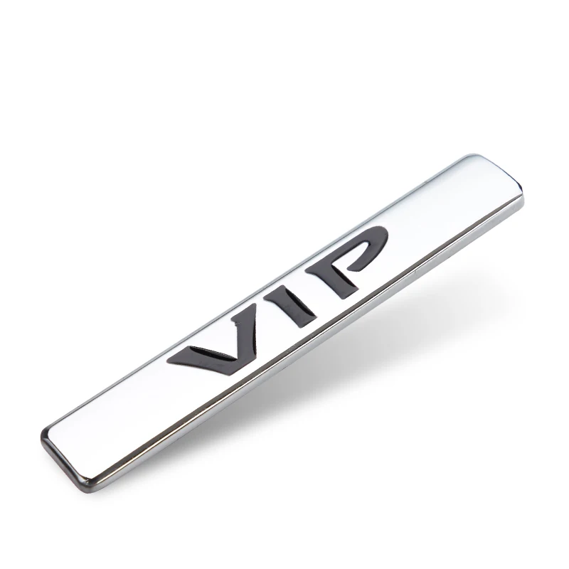 

1Pcs/set Car Side Fender Rear Trunk Emblem Badge Decals For Vip Decoration Car Sticker Metal Body Side Rear Styling Accessories