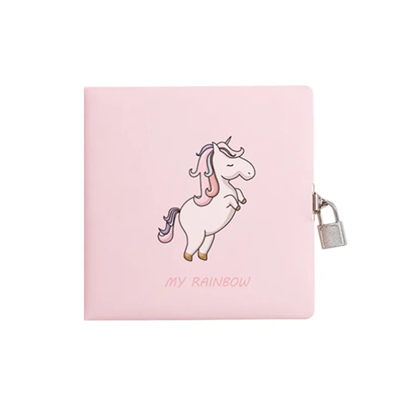 1 шт. блокнот с паролем единорога и замком офисный школьный личный дневник из