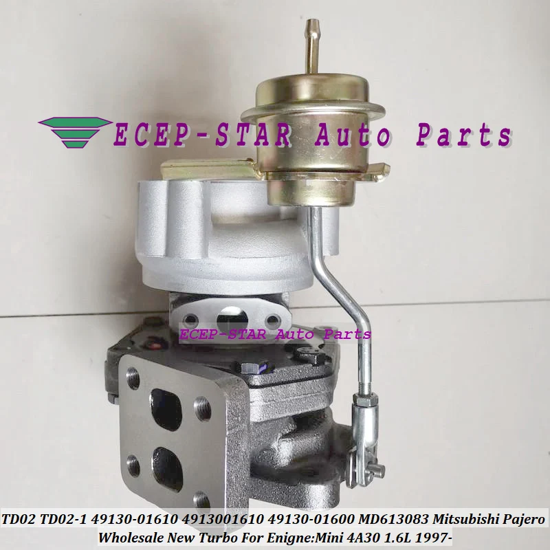 Turbo TD02 TD02-1 49130-01610 4913001610 49130-01600 MD613083 MR312649 для Mitsubishi Pajero Mini 4A30 1.6L 1997-турбокомпрессор