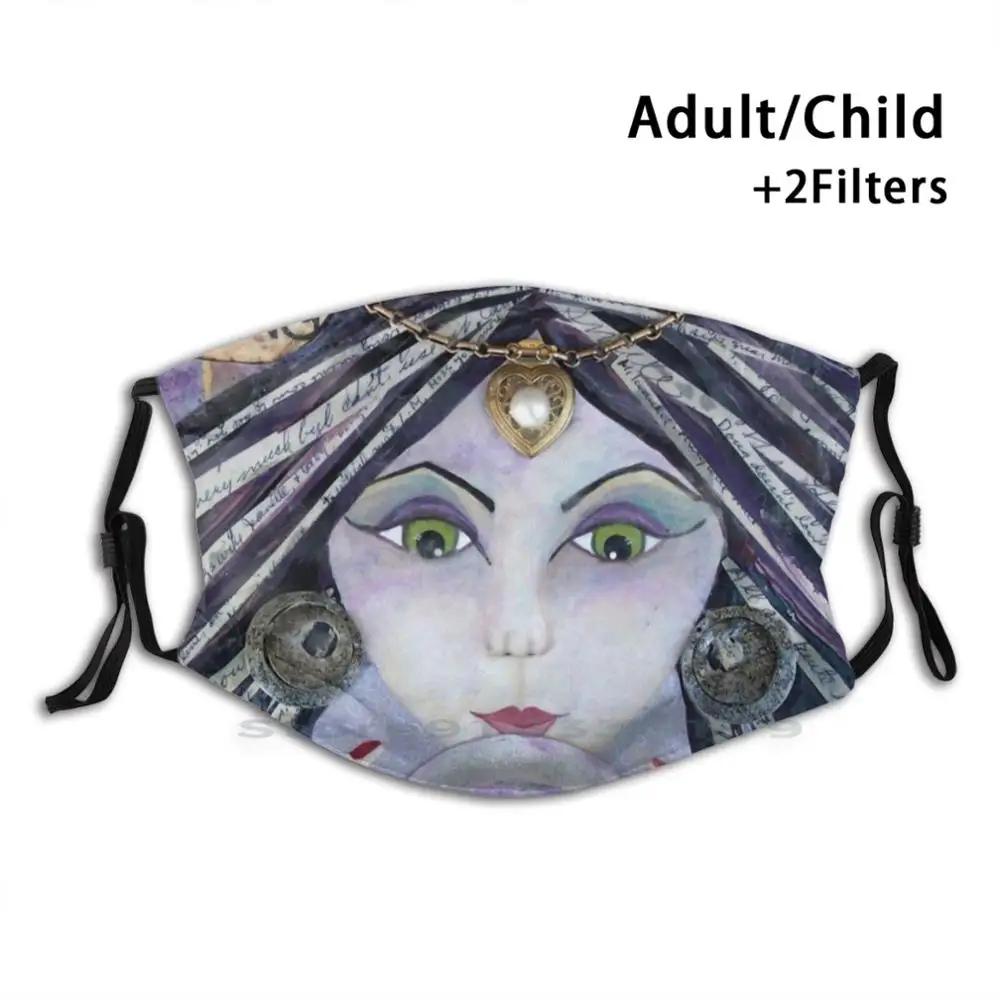 Удивительная многоразовая маска для лица с фильтрами детская удивительная