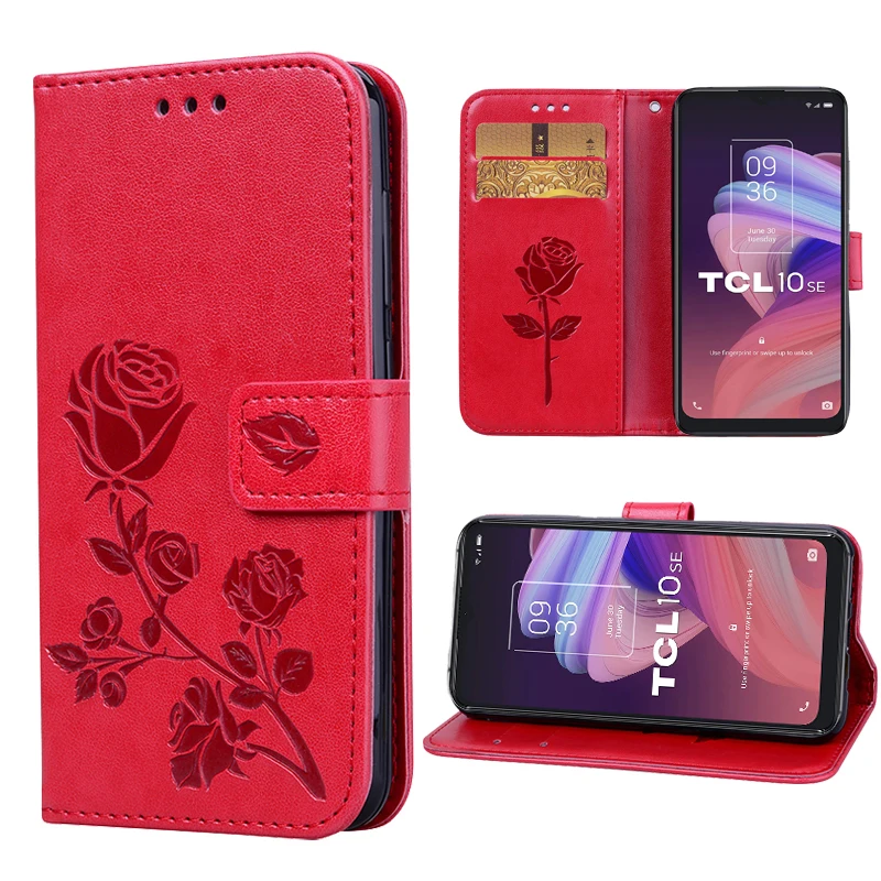 Case For TCL 10 SE T766H T766U Phone Cover Flip Leather Capa Wallet PU Funda Book Magnet Coque For TCL 10 SE Telefon Case Shell