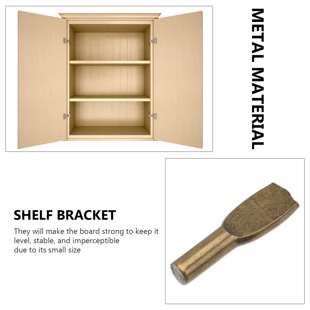 

50Pcs Shelf Pin Ping-pong Board Fixing Pin Heavy Duty Cabinet Pegs Holder Bronze