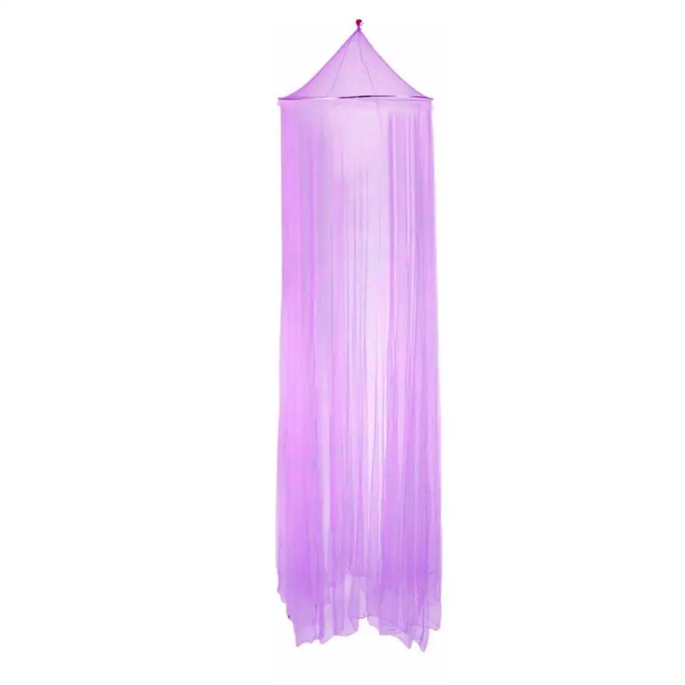 purple Горячая 1 шт. Горячая Красивая по всему миру элегантная круглая кружевная кровать навес сетка занавес купол москитная сетка - Цвет: purple