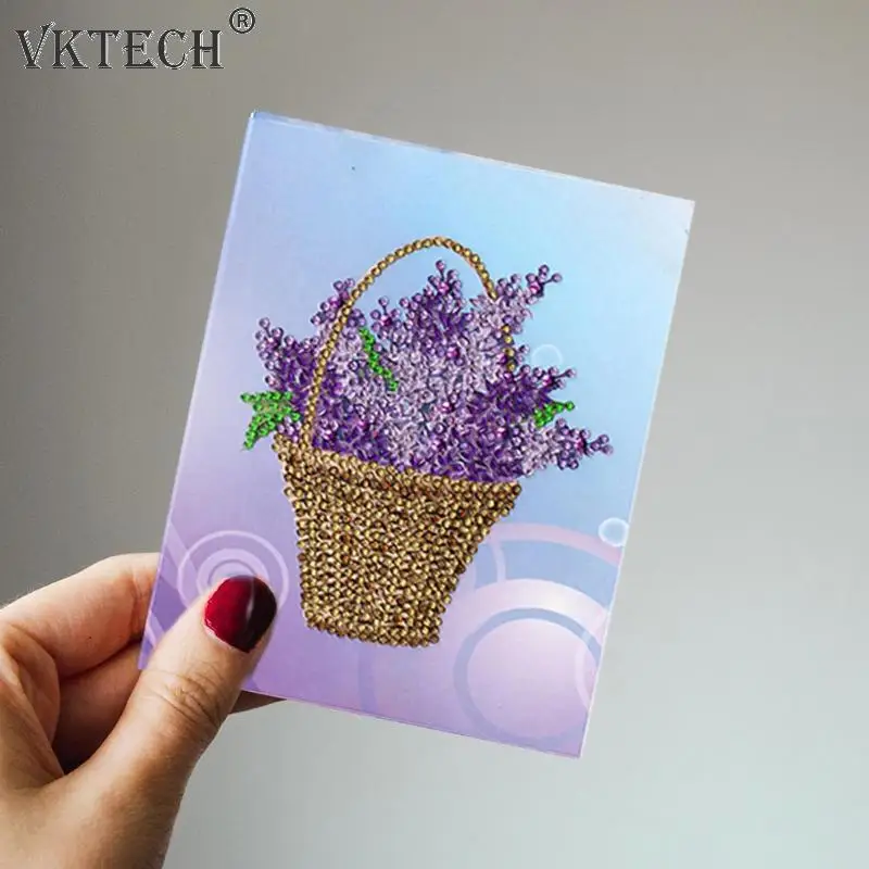 6 шт 5D DIY особая алмазная живопись День рождения поздравительные открытки Алмазная вышивка открытки Рождественская Подарочная открытка