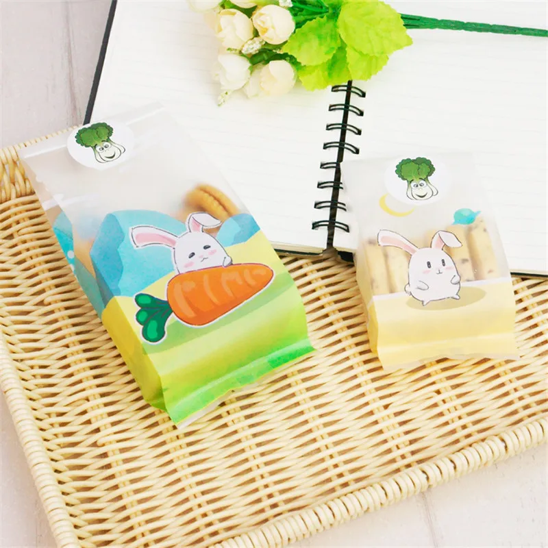 50 шт. кролик печенье конфеты посылка милый мешок печенья мультфильм высокого