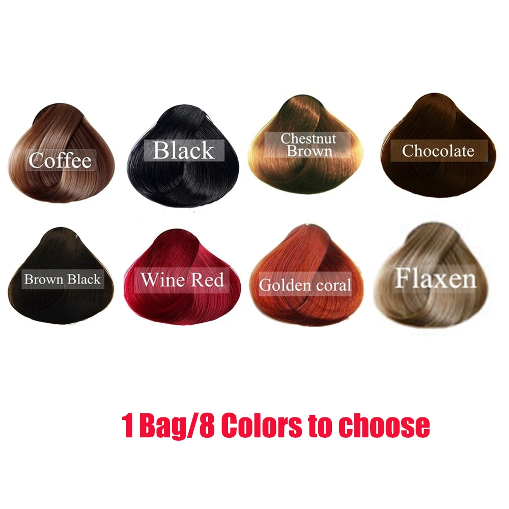 Мягкая формула экстракты имбиря многоцветная быстрая краска для волос