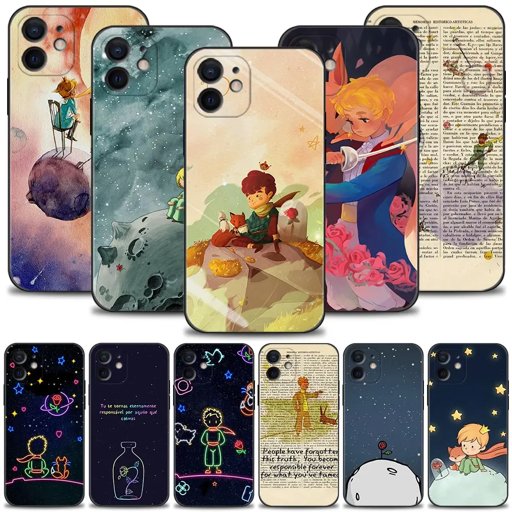 

Phone Case For Apple iPhone 14 13 12 11 Pro Max Mini XS Max XR X 7 8 Plus 6 6S Soft Cover Silicone Shell Art Little Prince
