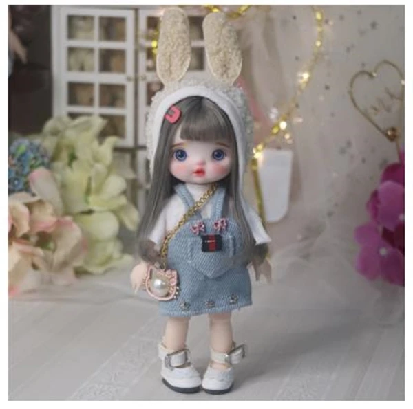 

17cm Blyth Doll Joint Body Fashion BJD Toys Gift with Dress Shoes Wig Make Up