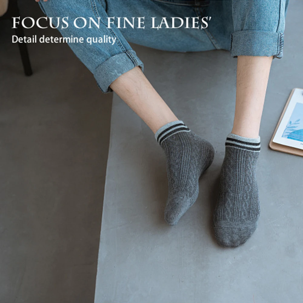 

10 Pairs Spring and summer men's socks sports and leisure, breathable boat foot accessories Valentines Day Gifts Tracksuit