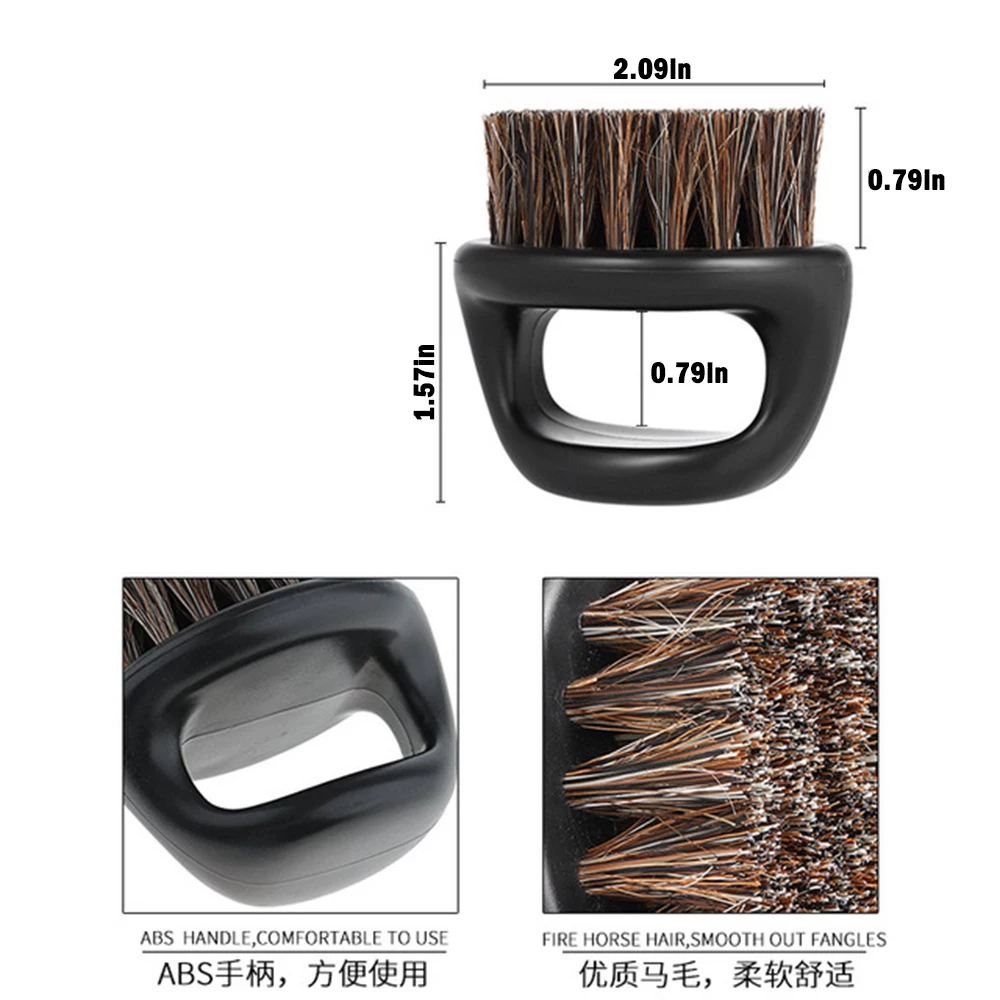 

1pc Ring Bristle Men Shaving Brushes Plastic beard brush Portable salon Barber razor comb face clean tools