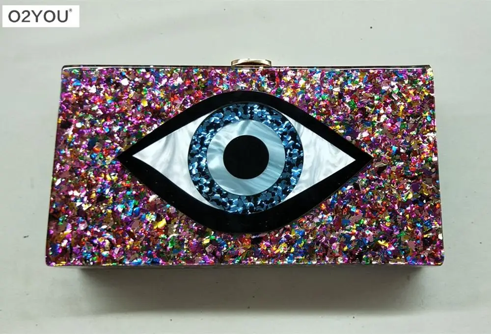 Акриловые сумки клатчи с жемчужинами Evil eye летние для путешествий пляжа из акрила