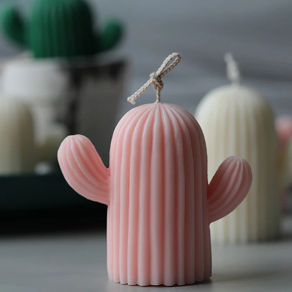 Силиконовая форма в виде кактуса для ароматизированных свечей материал сделай