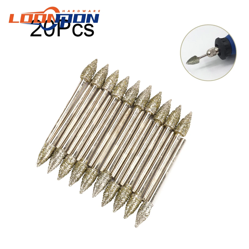 Абразивная Шлифовальная головка диаметр 8 мм 45 Зернистость 3 20 шт. | Инструменты