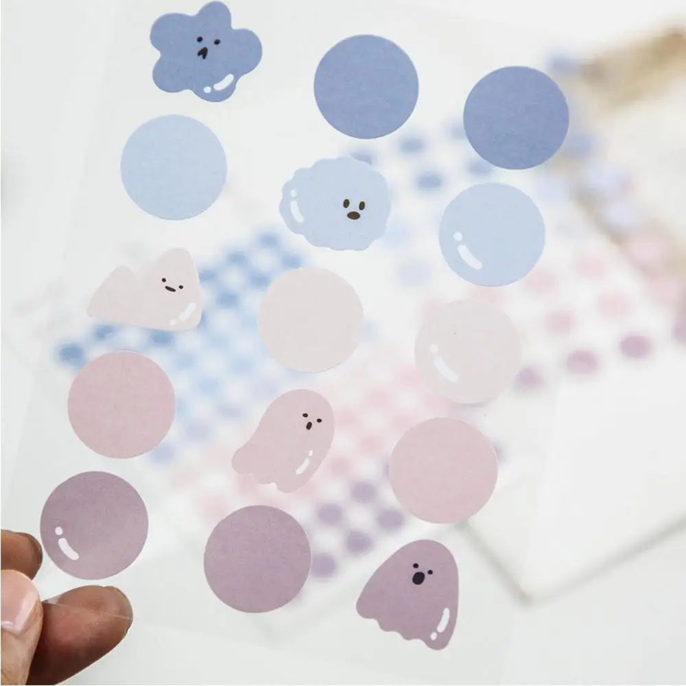 Цветочный журнал альбом для стикеров Morandi DIY Moods серии Kawaii Милая наклейка забавные