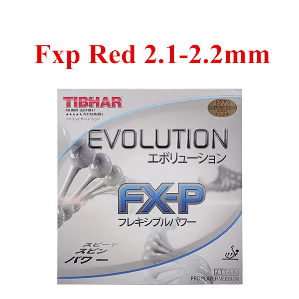 FXP Red 2.1-2.2mm Tibhar Evolution Mx-p/el-p/fx-p ракетки для настольного тенниса Ubber ракетка Спортивная Быстрая атака петля для пинг-понга каучуки - Цвет: FXP Red 2.1-2.2mm