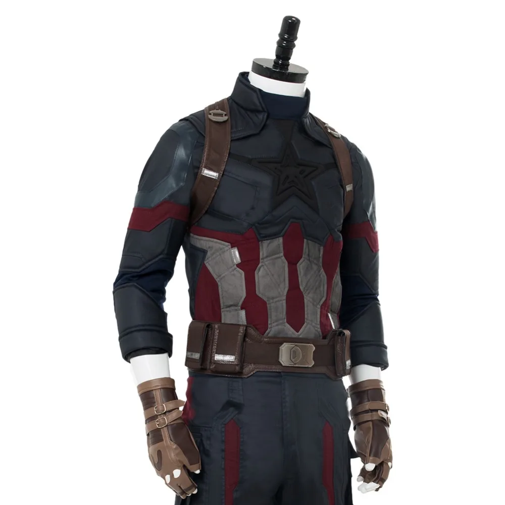 Костюм Капитана Америки Мстители Бесконечная война Капитан Америка Косплей Steven Rogers наряд на карнавал костюмы на Хэллоуин