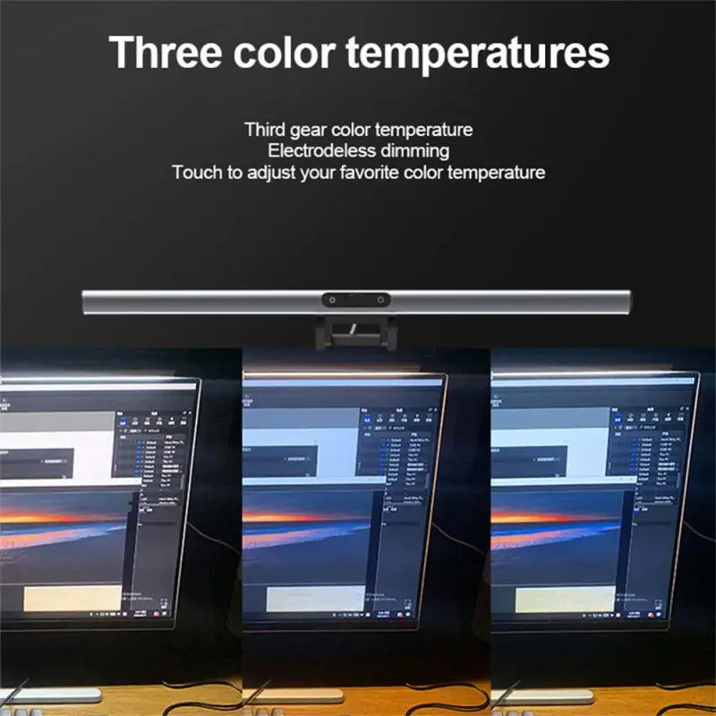 Screen LED Bar Desk Lamp PC Computer Laptop Hanging Light With 1080P Webcam Office Study Reading For LCD Monito | Компьютеры и офис