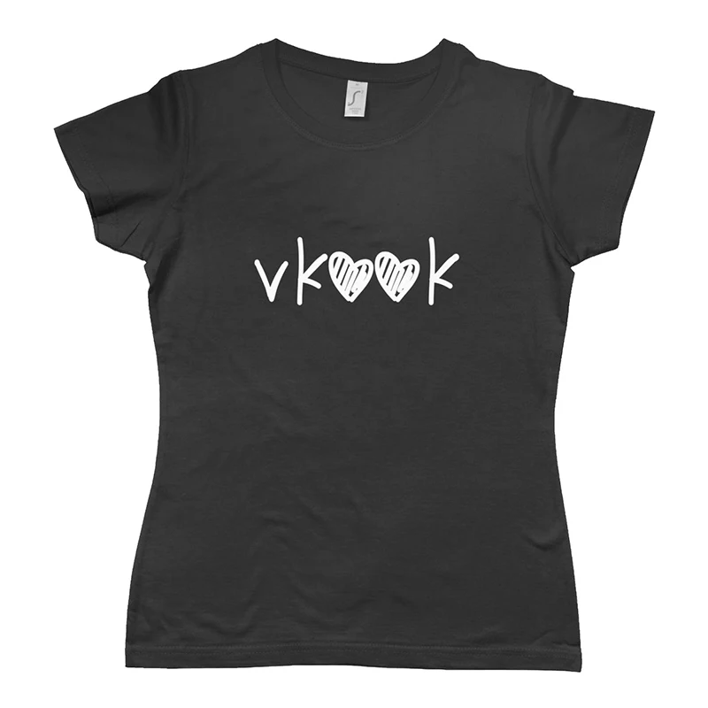 Vkook Taekook футболка для женщин Jungkook V Taehyung Kookie товар одежда Hoseok Корейская Прямая