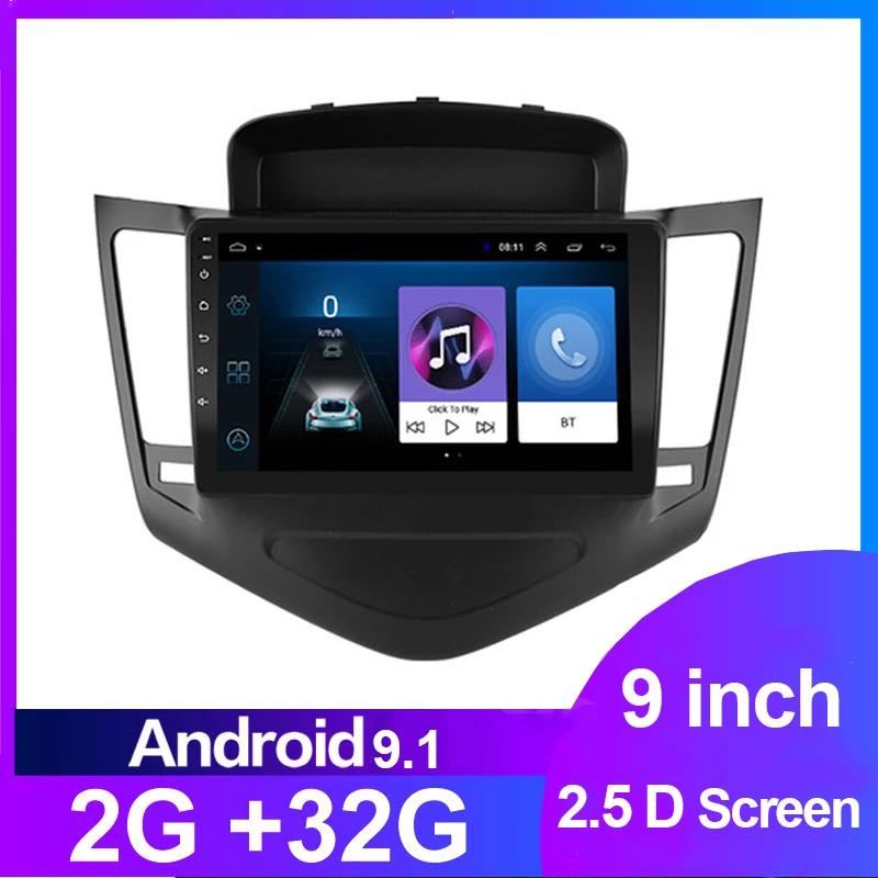 Автомагнитола 2 din + 32 ГБ Android 9 0 для Chevrolet CRUZE 2009 2011 2012 2014 мультимедийный видеоплеер