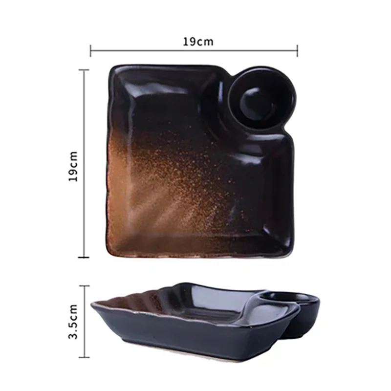 

FANCITY Creative dumpling plate, ceramic with small plate plate, breakfast plate, Western plate, household flat plate