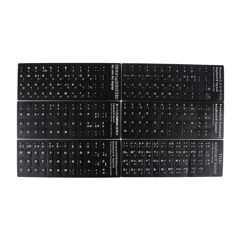 

1PC Waterproof Laptop Keyboard Stickers Portuguese/Spanish/French/Korean/Italian/Hebrew/Thai Keyboard Layout