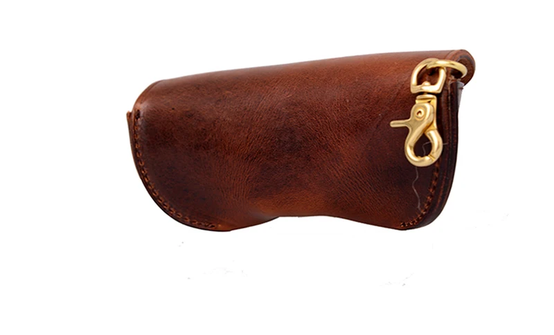 Кожаный винтажный Чехол унисекс кошельки для солнцезащитных очков из дубленой