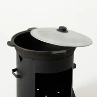 Набор для плова: казан 12л, печь под казан, шумовка 47см#1