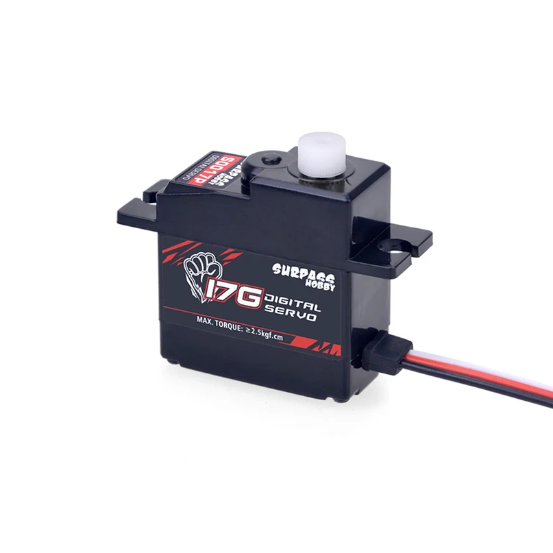 

SURPASS Hobby 17g Metal / Plastic Gear Servo Digital Servo for RC 1/18 Car Fixed-Wing Airplane Robot Car Boat Plane RC Model