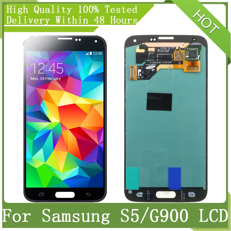 ЖК дисплей SUPER AMOLED 5 1 дюйма для SAMSUNG GALAXY S5 SM G900 i9600 G900R G900F G900H с сенсорным экраном и