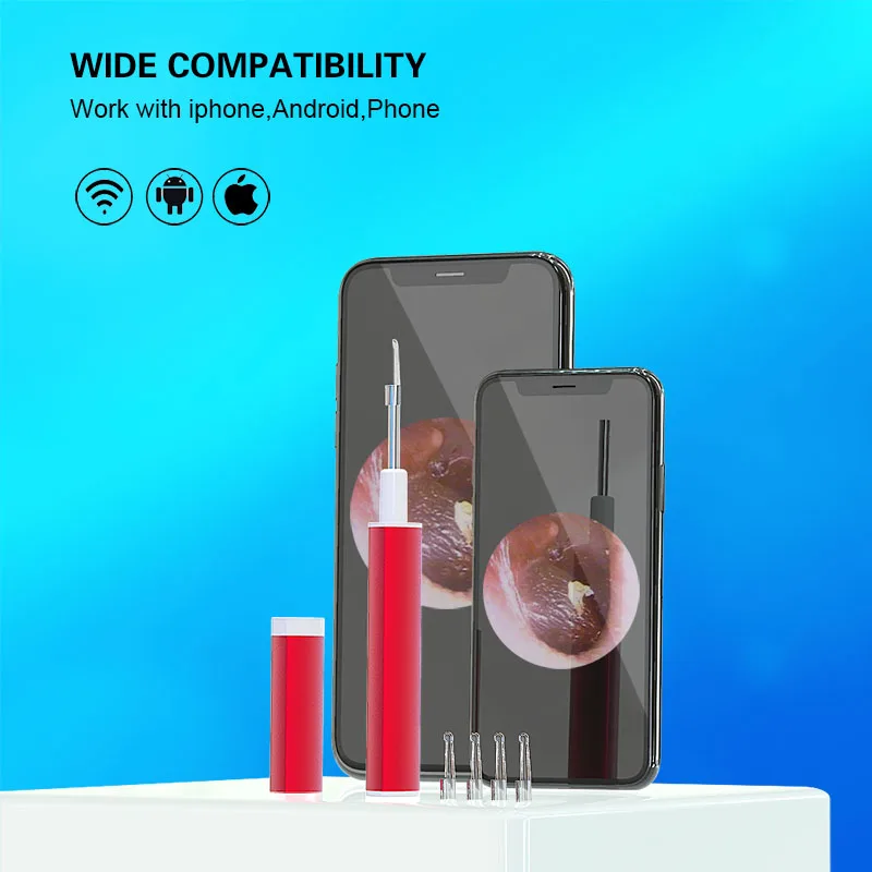 Wi Fi 1080P HD 3 9 мм уха Камера Беспроводной Портативный эндоскоп Видимый Earspoon