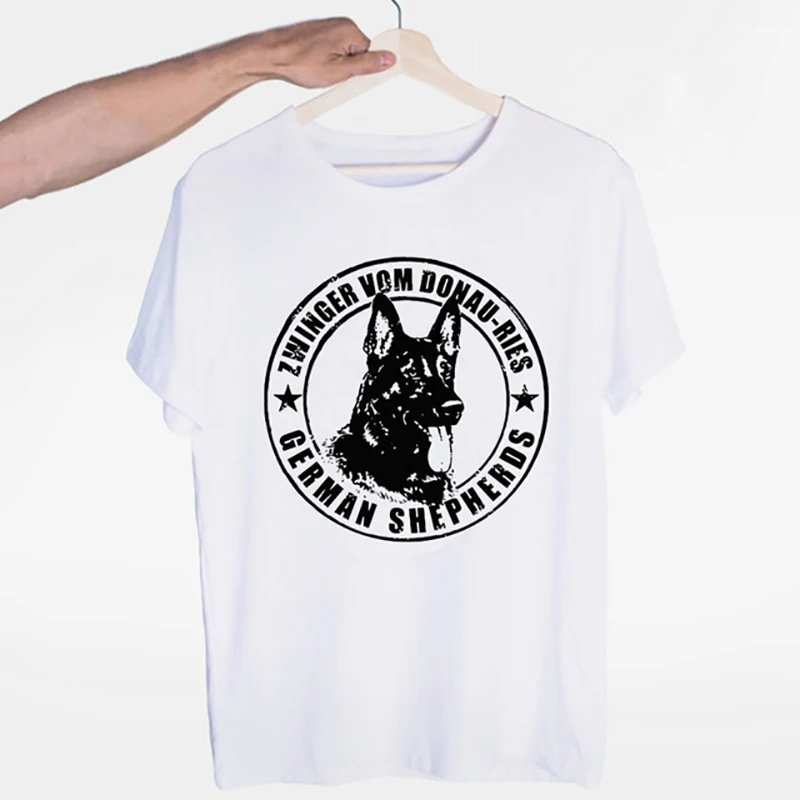 Женская футболка с принтом немецкой овчарки летняя повседневная собак
