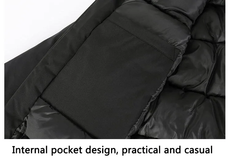 New Winter Down Jacket Male High Quality Waterproof Thick Warm Long Cotton Coat Male Detachable Cap Winter Parkas