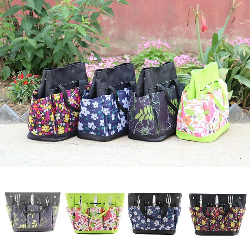 

Multi-pocket Garden Tools Storage Bag Multifunctional Large Capacity Tote Bag Waterproof for Outdoor Courtyard TS3