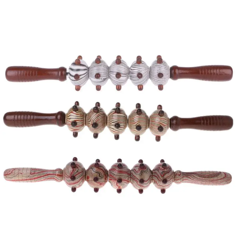 1 шт. деревянная Массажная палочка роликовый массажер инструмент для