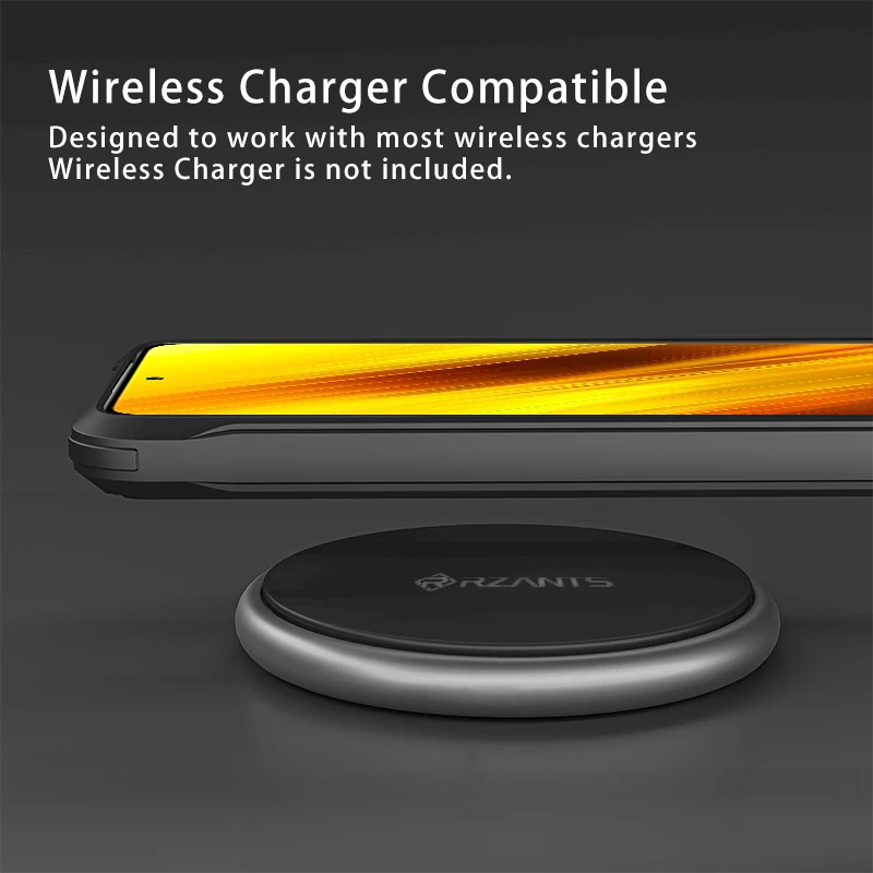 

Rzants for Xiaomi Poco X3 NFC POCO X3 Pro Case [Military] Funda Coque Shockproof Silicone Back Cover